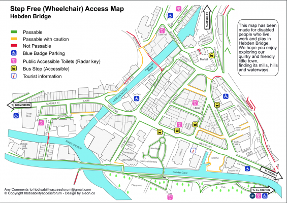 Disability Access Forum launches Hebden Bridge Access Map and ramps ...