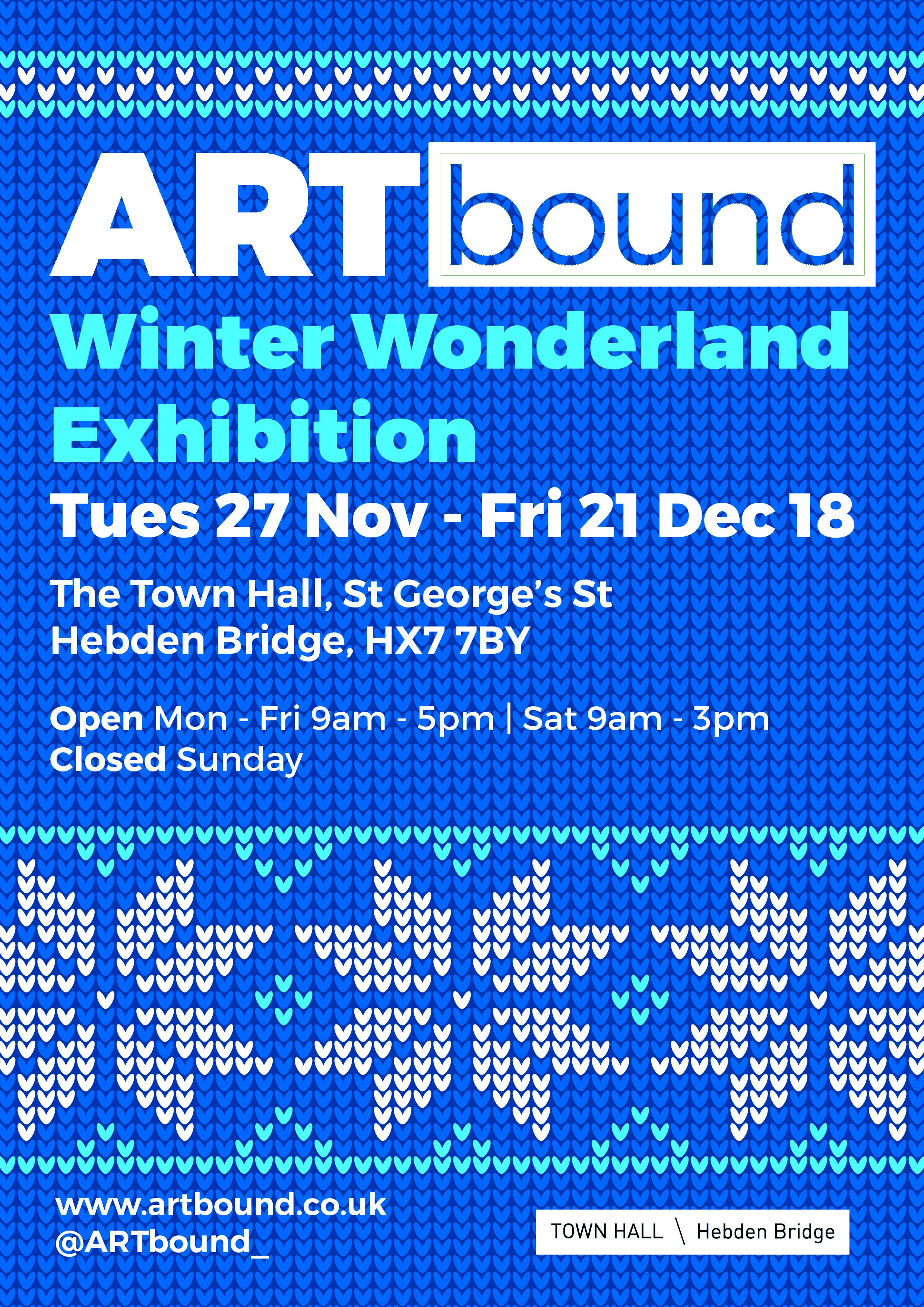 Artbound ARTfair at hebden Bridge Town Hall